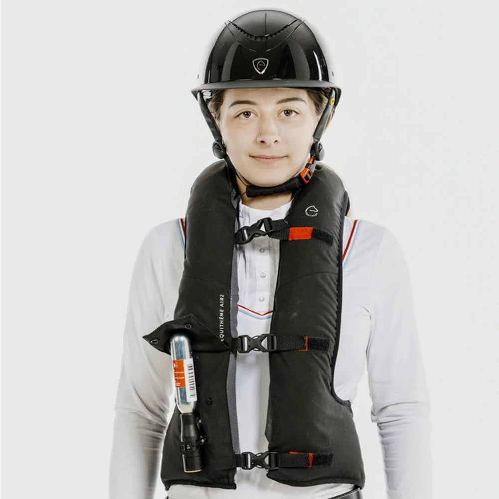 EQUITHÈME Airbag Vest Air2– NF-Certified Safety with Quick-Release Design - CANISTERS ARE SOLD SEPARATELY